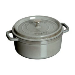 Staub Round Cocotte - 5.5Qt - Graphite Grey