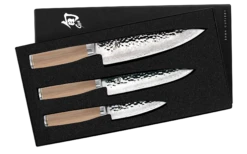 Shun Premier Blonde - 3 Pc. Set: Paring 4", Utility 6 1/2" And Chef's 8"